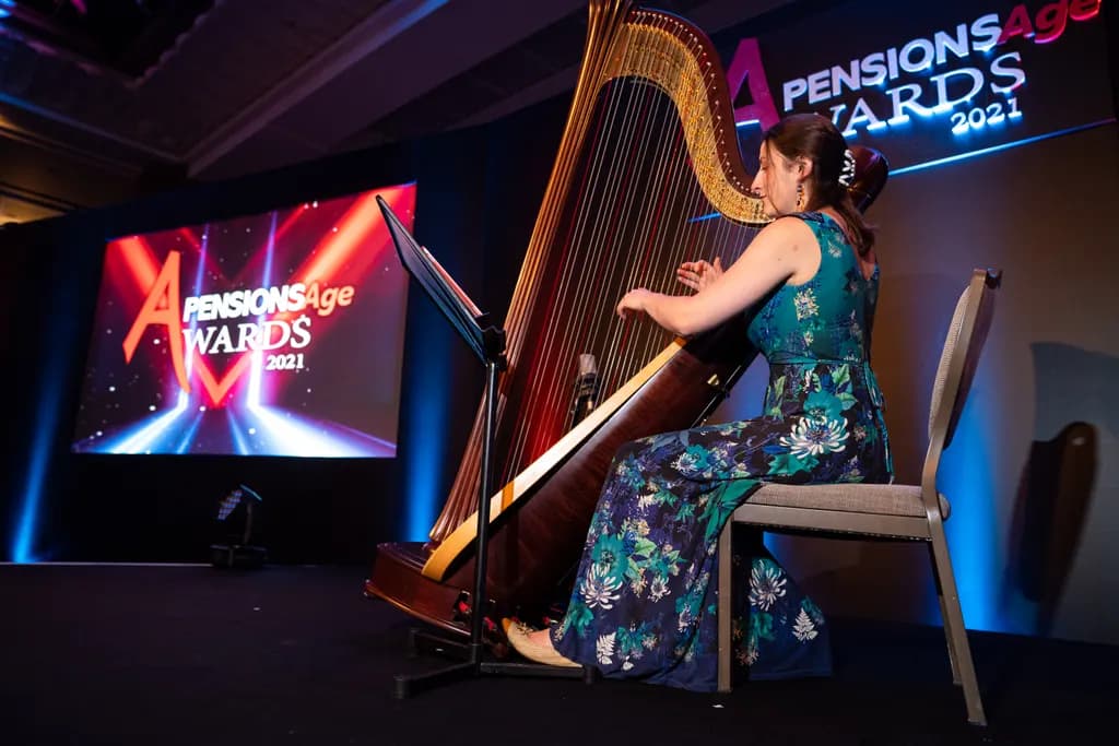 Corporate, award evening, photography, at Pension Awards 2021, by Calum McCarron